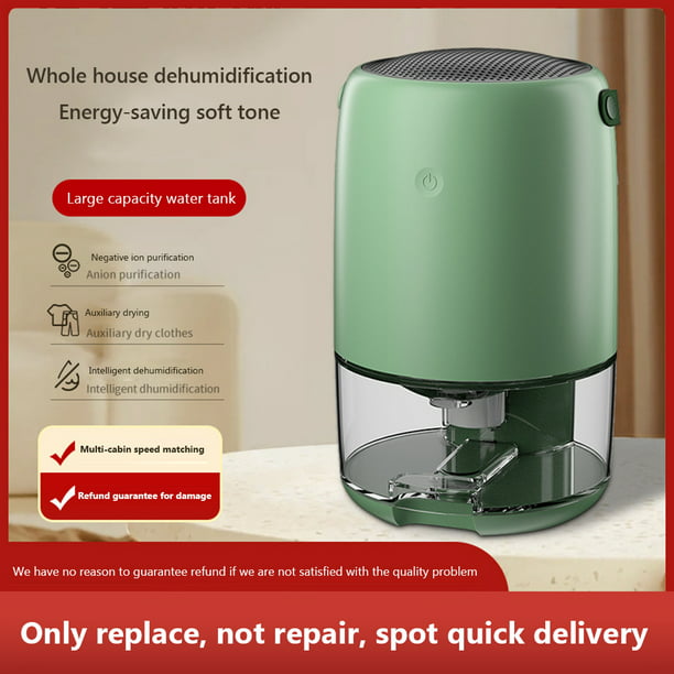 Deshumidificador Deshumidificador de aire de 220 V y 40 W, secador de  humedad portátil para el hogar (verde oscuro UE)