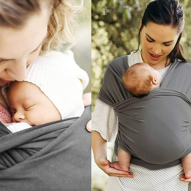 Cabestrillo de algodón suave para bebé, Sling retráctil ajustable con forma  de anillo para bebé, envoltura para recién nacido, protector de lactancia