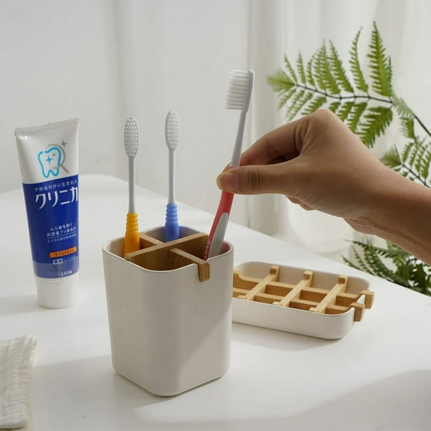 Soporte para cepillos de dientes para baños, soporte para pasta de dientes,  organizador de baño para cepillo de dientes, soporte para brochas de