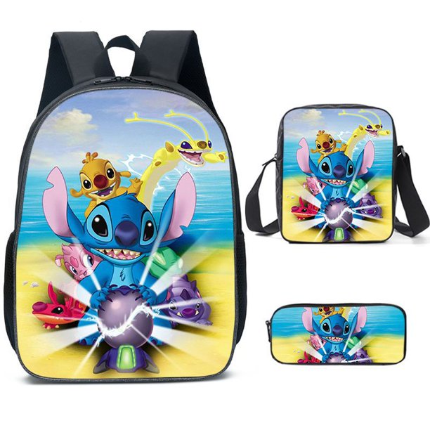 Mochila Periférica Stitch Schoolbag Escuela Primaria Fiambrera Bolsa De  Mensajero Estuche De Lápices Escolar