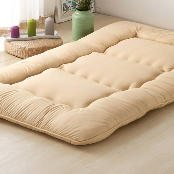 Colchón de suelo japonés de 0,9x2m, Tatami plegable, estera para dormir de  10cm de grosor para cama, viaje, Camping, Yoga, tipo 4