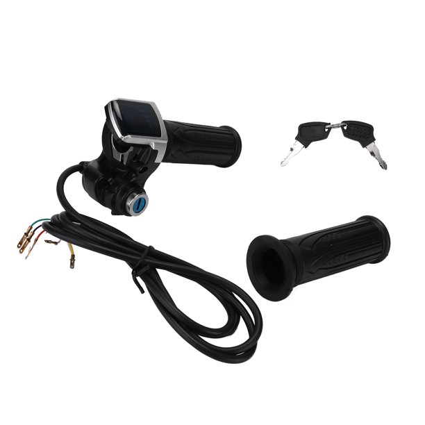 Acelerador 36V,Acelerador Para Motocicleta Electrica,Ebike Acelerador 36V  Medio Giro Acelerador Con Led Indicador De Encendido Cerradura De Llave  Para