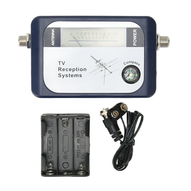 Buscador de satélite digital medidor de intensidad de señal de antena de TV  con batería AA 170-860MHz portátil para ajustar la antena parabólica