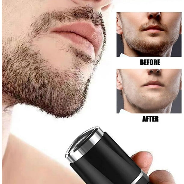 Mini afeitadora eléctrica tamaño de bolsillo recargable, portátil para  hombres