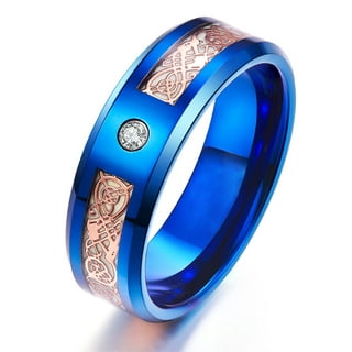 Anillo de acero inoxidable a la moda para hombre, joyería decorativa,  anillos delicados, regalo para Qarigey AP014615-09