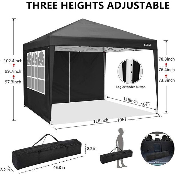 TOOLUCK 3x3m Carpas Plegables Impermeable Cenadores para Jardin