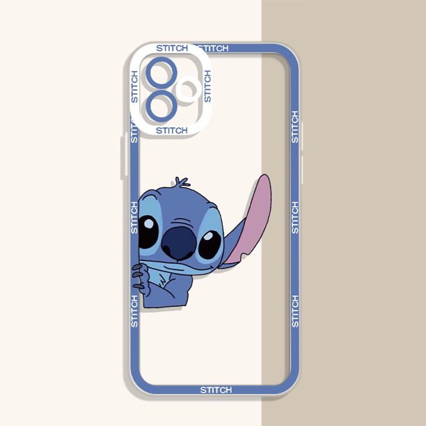 Stitch-Funda protectora para iphone X, XR, XS Max, Funda de silicona suave  con dibujos animados