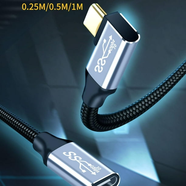 Cable USB C corto (paquete de 2 unidades de 0.5 pies), cargador USB tipo C,  cable de carga rápida trenzado de nailon compatible con iPhone 15 15