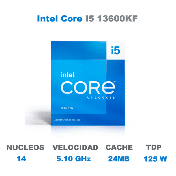 Procesador INTEL Core I5 13600KF 5.10 GHz 14 Core 1700