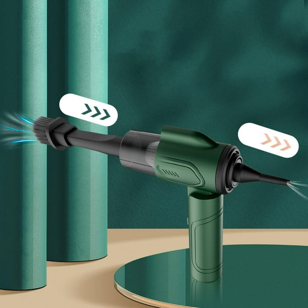 Mini aspiradora de mano Filtro lavable con accesorios Potente inalámbrico  Verde Salvador aspiradora de mano