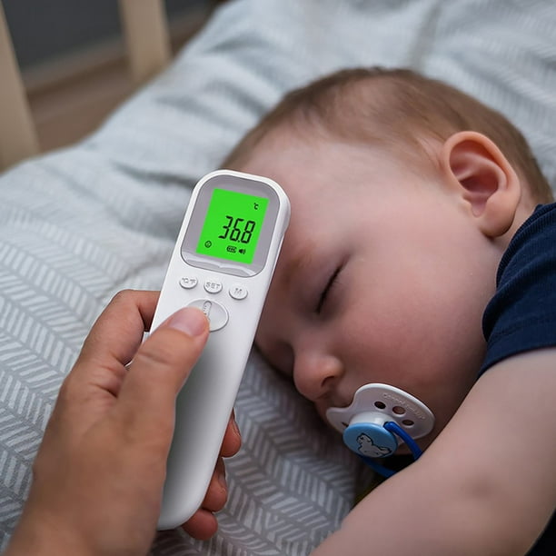 Termómetro Digital Infrarrojo Sin Contacto, Blanco, Ideal para Bebés y  Hospitales de Fugacal