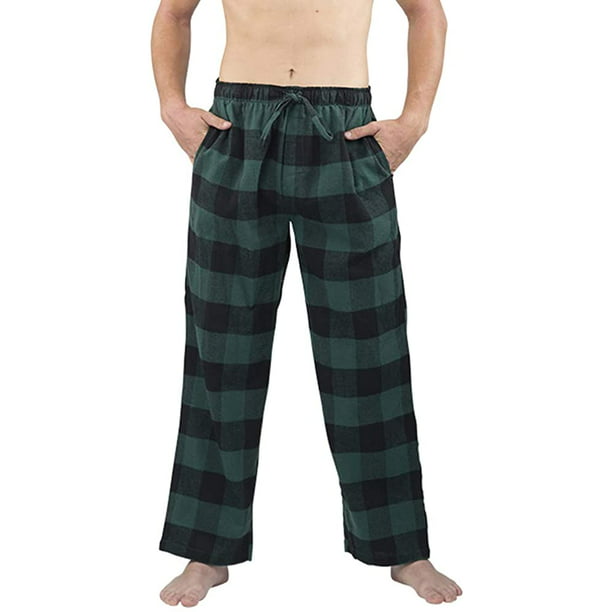 Pantalones de pijama altos para hombre de 34/36/38 con entrepierna larga,  pantalones de pijama de 100% algodón