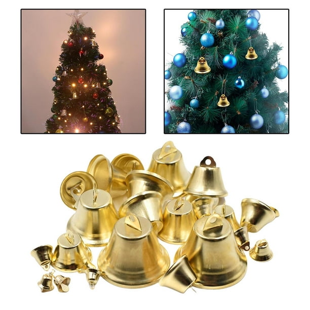 I-MART 100 cascabeles pequeños de Navidad, campanas de 1 pulgada para  manualidades (dorado)