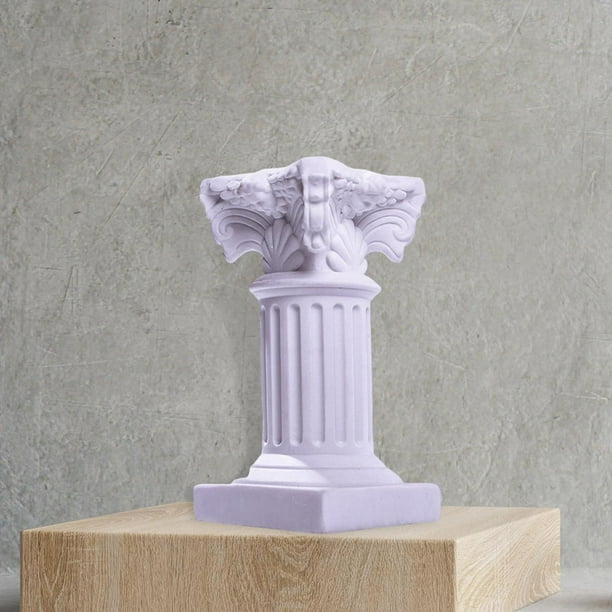 Soporte para plantas de jardín, decoración de pedestal de columna, pedestal  decorativo de columna griega, 15 pulgadas de largo x 12 pulgadas de ancho