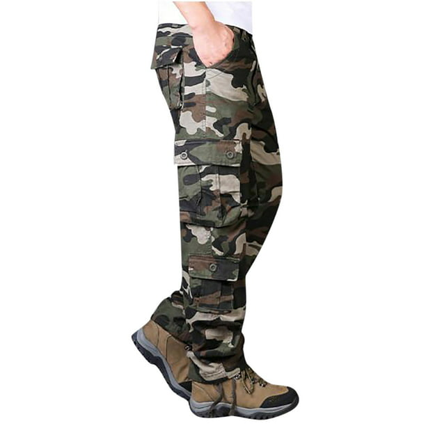 Pantalones de Peto Resistentes Al Desgaste Con Múltiples Bolsillos de Camuflaje Grueso de Algodón Puro de Talla Grande Para Hombre Odeerbi ODB-6 Walmart en línea