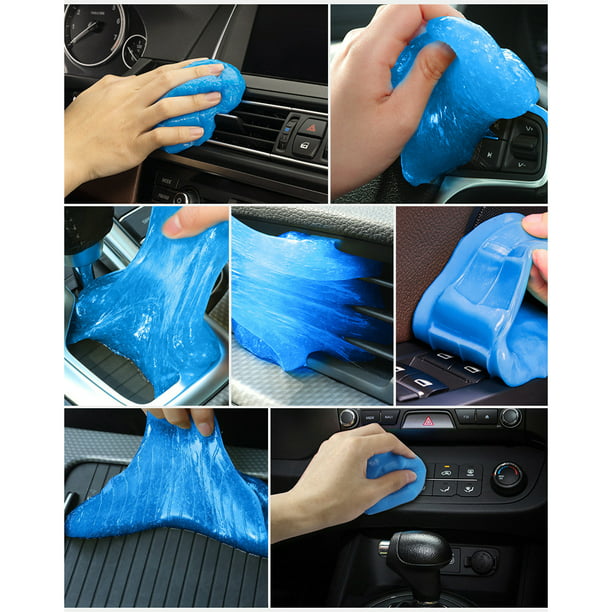 Justtop - Gel de limpieza universal para coche, para detalles, herramientas  de coche, limpiador portátil de interior (azul)
