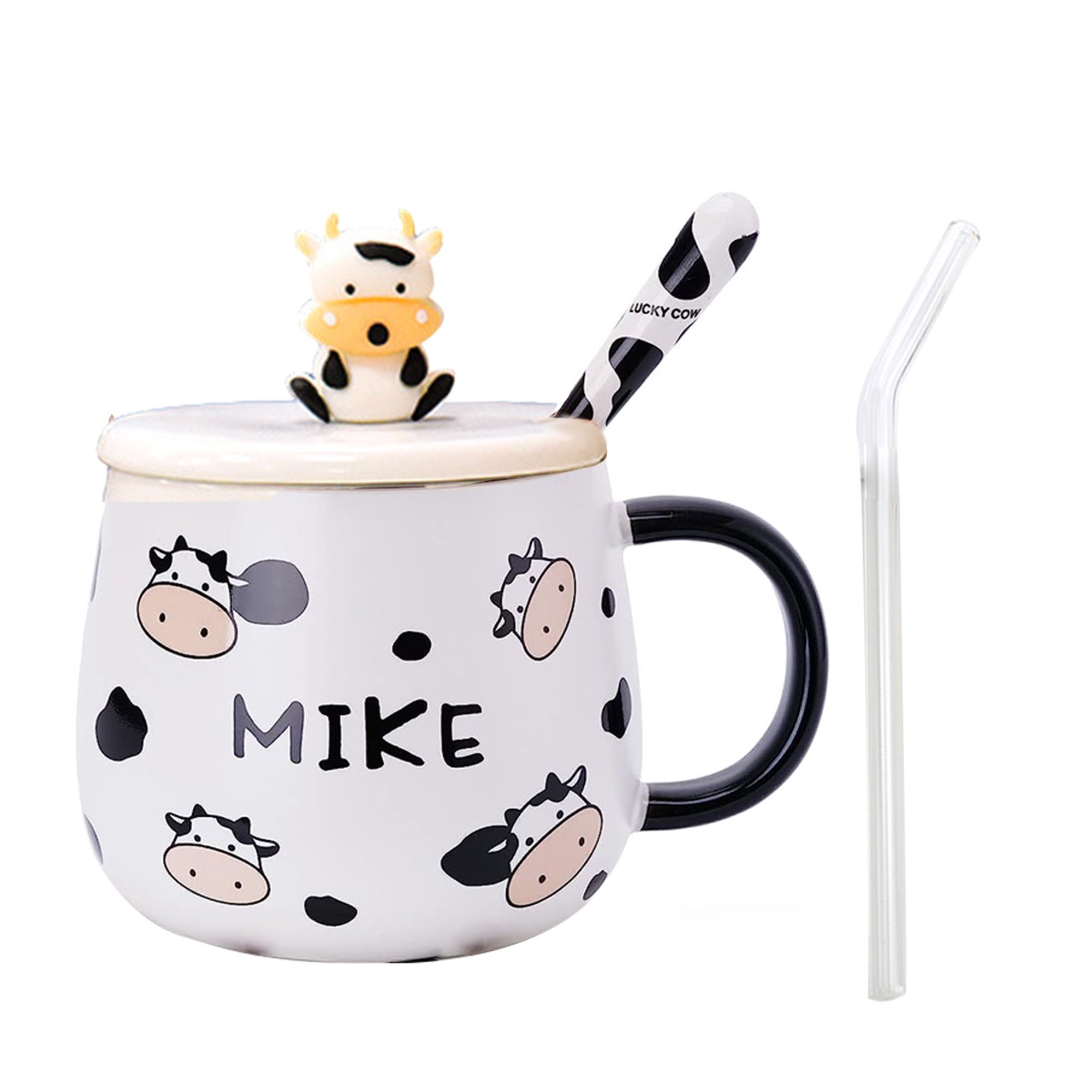 Tazas De Café Creativas De 500ml, Soporte Para Leche, Mikecrack, Bonita Taza  De Leche De Vaca, Jugo De Animal, Regalo De Navidad Para El Día De San  Valentín Para Mujer De 9,19