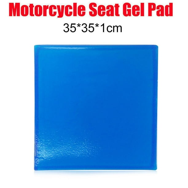 Cojín De Moto Cojín Moto Almohadilla de gel para asiento de motocicleta,  cojín cómodo, alfombrilla de absorción de impactos (35x35x1cm)