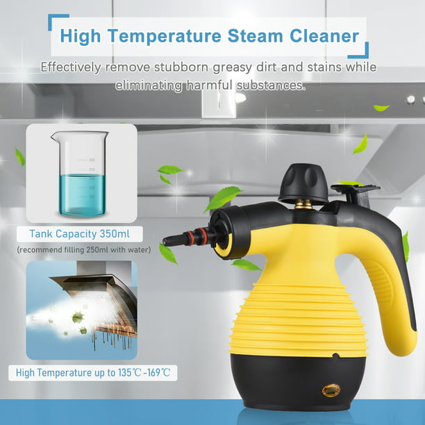 Limpiador de vapor de mano, limpiador de vapor de 2500 W, vaporizador de  alta presión para limpieza, limpiadores de vapor para el hogar, vapor para