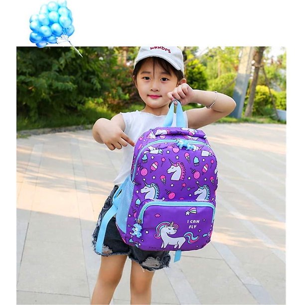  JIBAMAO Bonita mini mochila escolar para niña pequeña, bolsa de  viaje de dibujos animados para estudiantes de preescolar, Púrpura, Mochilas  de viaje : Ropa, Zapatos y Joyería