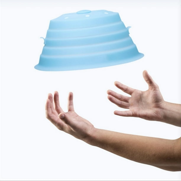 Bezrat Cubierta para placa de vidrio para microondas | Tapa protectora  contra salpicaduras con perilla de silicona de fácil agarre | 100% grado
