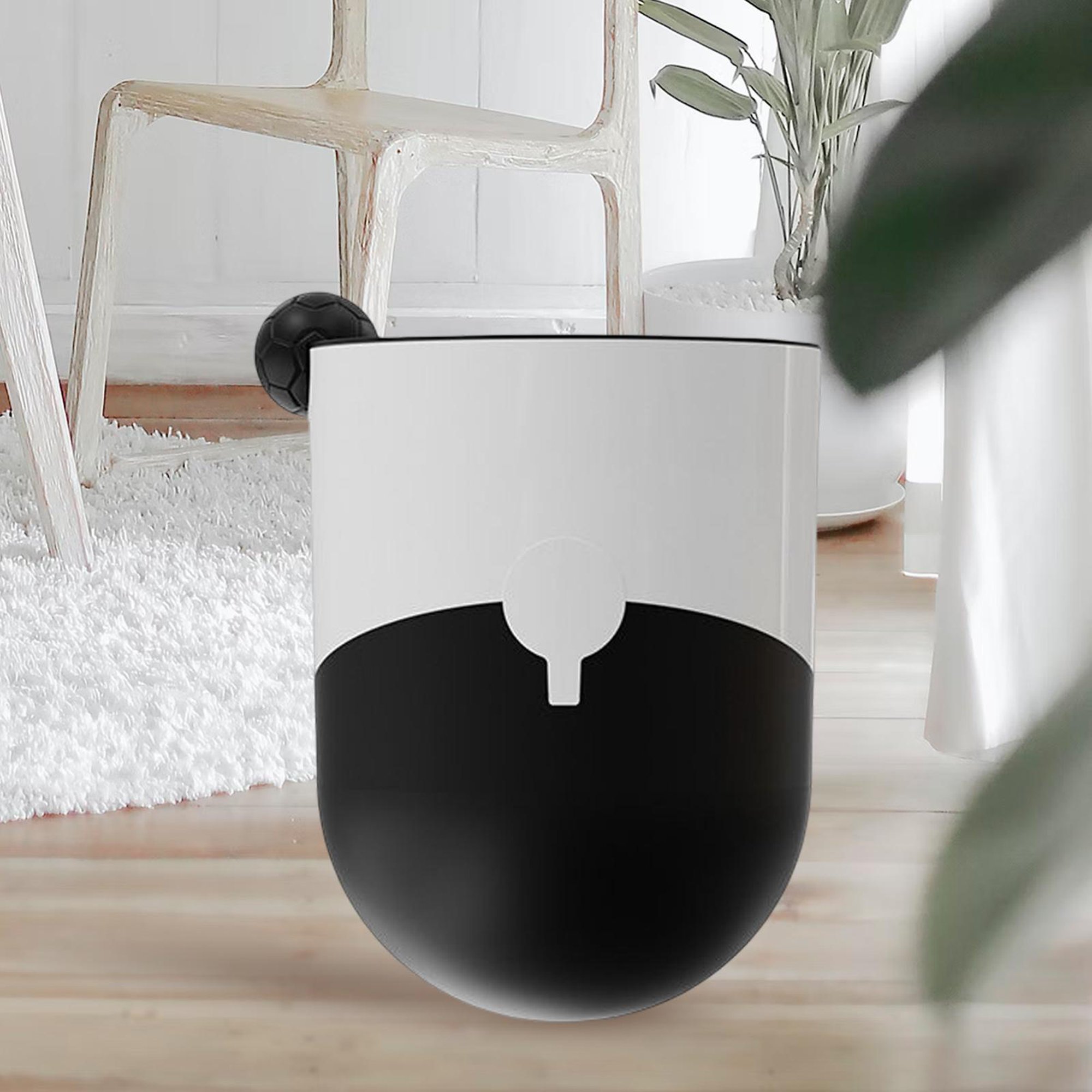 Cubo de Basura pequeño, Cubo de Basura Cubo de Basura Cubos de Basura Cubo  de Basura Papelera sin Tapa para Oficina Hogar Baño Sala de Estar Negro 7L  Macarena Bote de basura