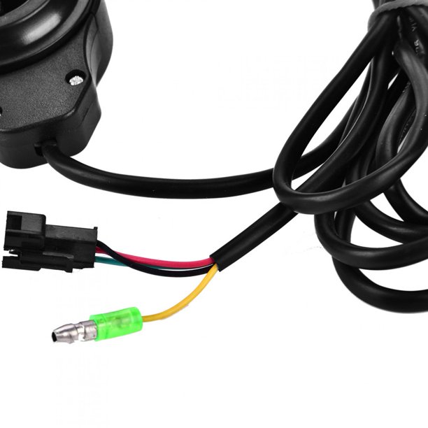 Acelerador de bicicleta eléctrica, scooter pulgar acelerador con 4 cables  de 12 V a 99 V para bicicleta eléctrica scooter moto moto