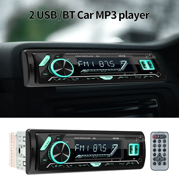 2 Din 7 '' coche DVD reproductor de CD universal Bluetooth coche radio en  tablero 6.5 pulgadas pantalla táctil coche estéreo audio DVD/USB/SD