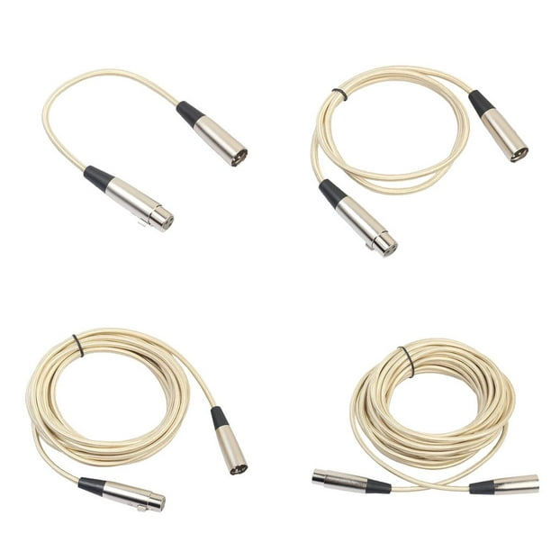 Cable de XLR de para micrófono, Cable de extensión hembra para micrófono,  1m/5m/10m/20m 65 pies Yuyangstore Cable de micrófono