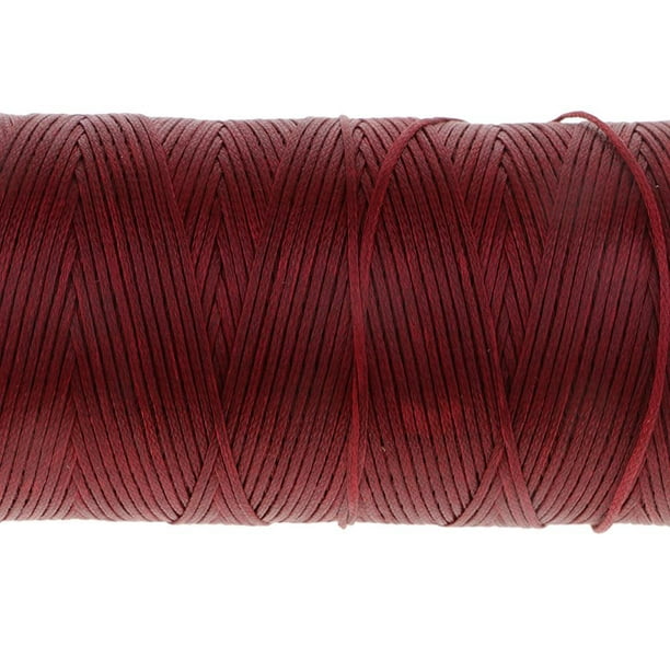 Cordón de poliéster encerado de 1 mm, 35 colores, cuerda