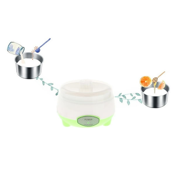 Fabricante de yogur digital de acero inoxidable - Capacidad de 1L/35.2OZ,  totalmente automático, contenedor de yogur casero DIY