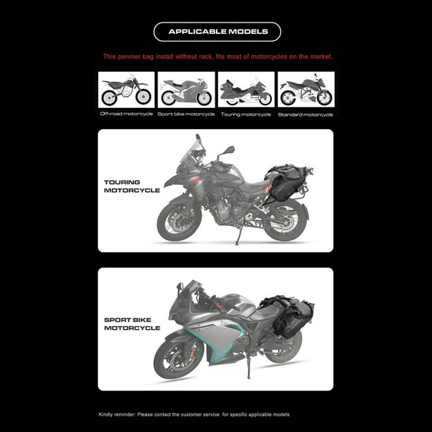 Bolsa Trasera Impermeable Universal Para Motocicleta, Bolsa Seca
