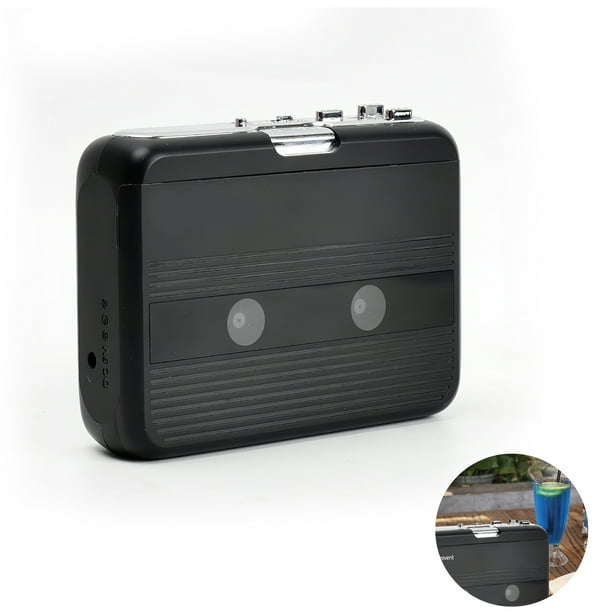 Ezcap234 reproductor de cinta de casete portátil am fm radio cassette  convertidor de cinta a mp3 grabadora de sonido altavoz incorporado conector  para auriculares