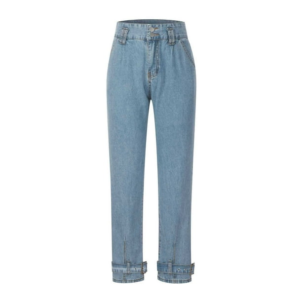 Pantalones de mezclilla para mujer, jeans con agujeros, pantalones de  mezclilla delgados para mujer, gris, XXL 