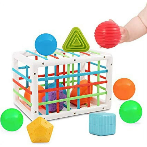 Juguete para bebé de 1 año, juguete para niños pequeños de 2 años, juguetes  Montessori para niños y niñas de 1 a 3 años, juguetes educativos coloridos,  juegos de clasificación de formas