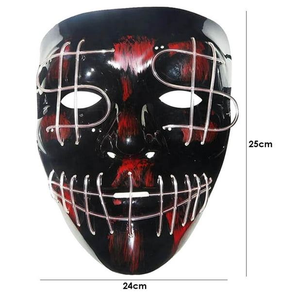  Mufla De Fiesta EL símbolo del dólar resplandor máscara Halloween mascarada maquillaje fiesta decora Likrtyny Libre de BPA