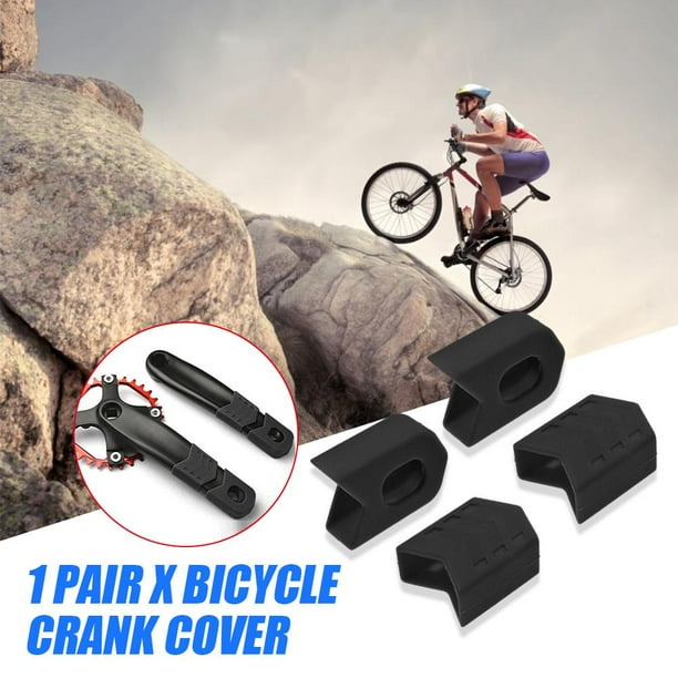 Bicicleta Protector universal de silicona para Ndcxsfigh bielas de MTB Bike  Crank Cover (negro)