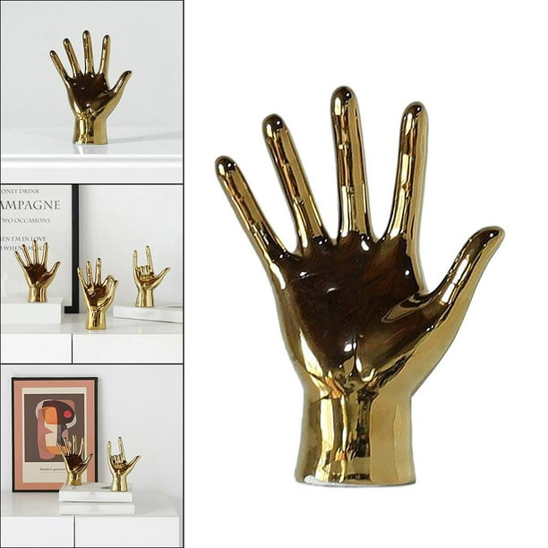 Escultura de manos grandes en color bronce Regalo de boda Tamaño