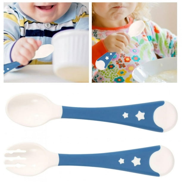 Cuchara para bebé respetuosa con el medio ambiente cuchara portátil para  comida para bebé silicona para niños bebés niños aprendizaje de  autoalimentación ANGGREK Otros