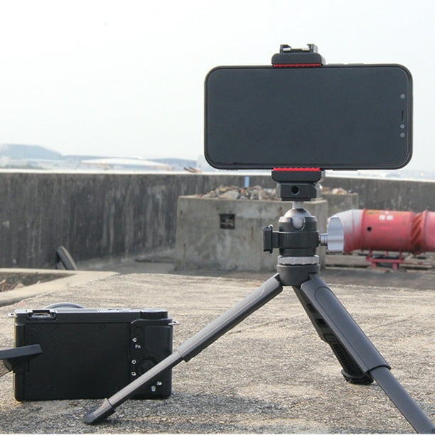 Trípode pequeño trípode liviano y portátil para teléfono Longitud de Ajuste  de 3 Engranajes Negro para grabación de Video Vlogging ANGGREK Otros