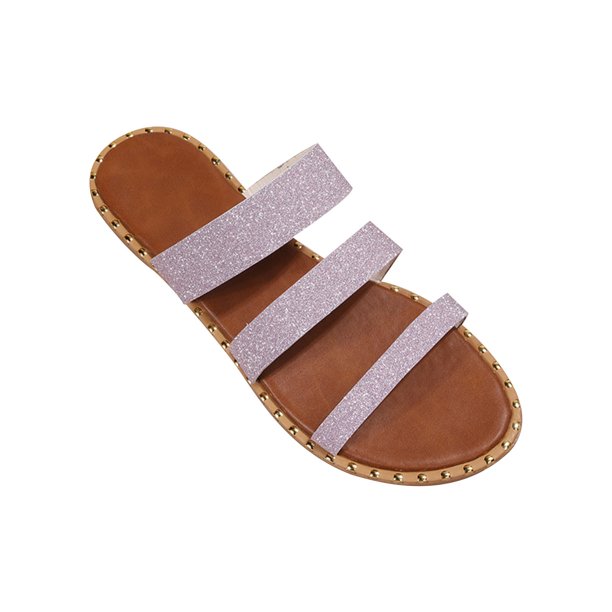   Essentials Chanclas para mujer, paquete de 3, beige, 5 :  Ropa, Zapatos y Joyería