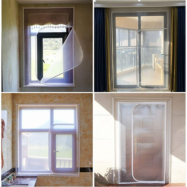  Yoebi Película aislante de ventana de PVC suave para parabrisas  de vidrio frío, resistente al agua, cortinas de plástico para cocina,  dormitorio, habitación de los niños, 21 tamaños, 3.9 x 5.9 ft 