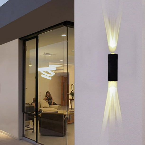 de pared LED Iluminación impermeable uminio Sin enchufe cálido moderno para  sala de , Iluminación interior, Porche, Hotel, Tres ligeras Colco Luz de  pared