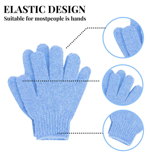 PHOGARY Paquete de 10 guantes de microfibra para el cuerpo, manoplas suaves  para la cara, paño de baño de spa, guantes reutilizables para quitar el