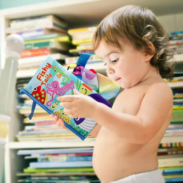 Libros para bebés de 0 a 6 meses, juguetes para bebés de 6 a 12 meses,  libros de tela arrugada para bebés, juguetes para niños pequeños de 2 años