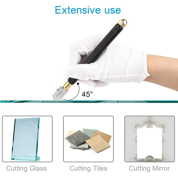 Hduacuge Kits de cortador de vidrio Suministros de vidrieras con pinza de  vidrio resistente y herramienta de cortador de vidrio lápiz : :  Bricolaje y herramientas