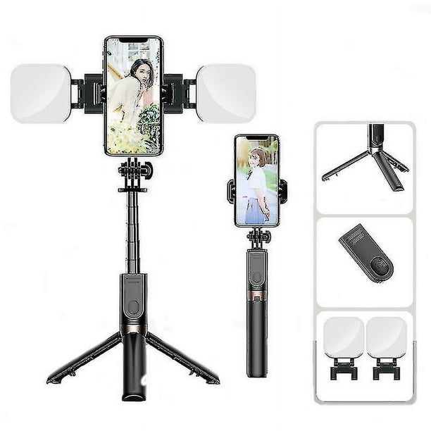 Palo Selfie para teléfono móvil, soporte para transmisión en vivo, cámara  portátil Bluetooth, trípode de suelo portátil antivibración, todo en uno  YONGSHENG