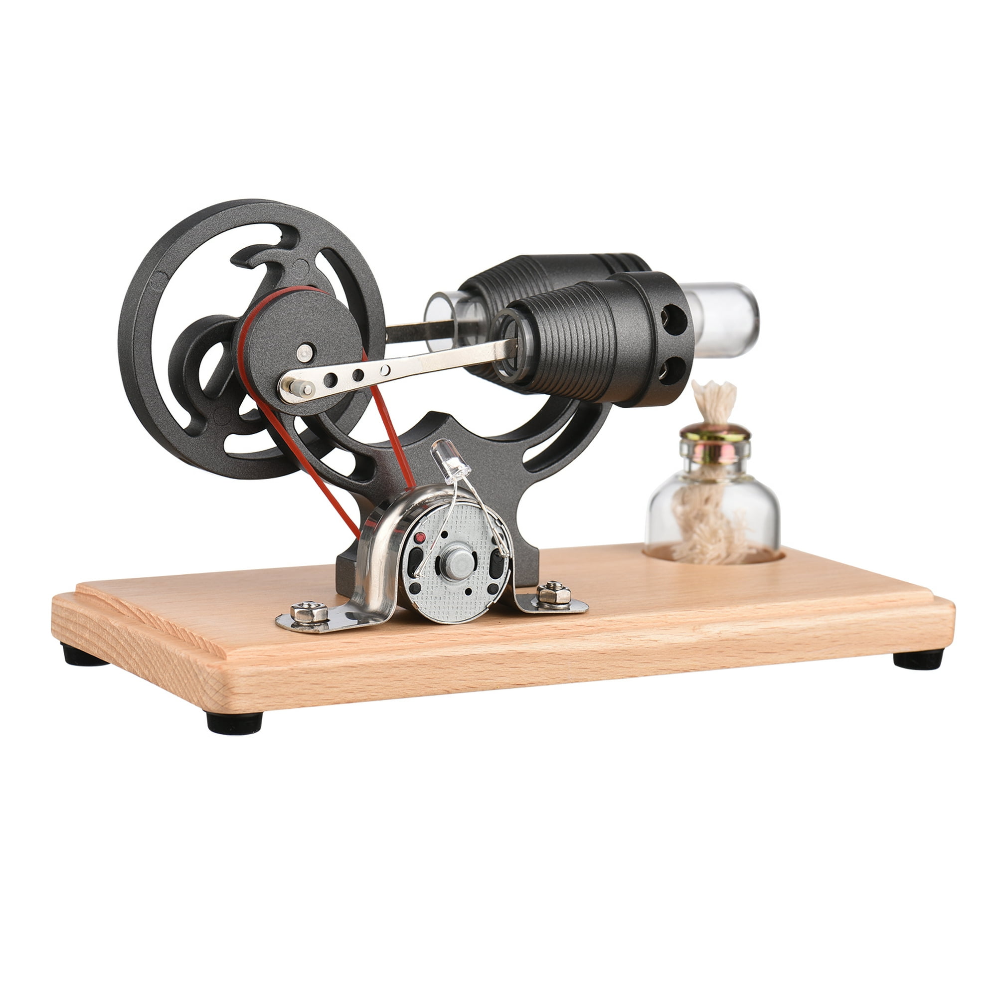 métrico Despido Empleado Motor Stirling de aire caliente Generador de electricidad Modelo de motor  con luz LED Diseño de MABOTO Modelo de termodinamo de Stirling | Walmart en  línea