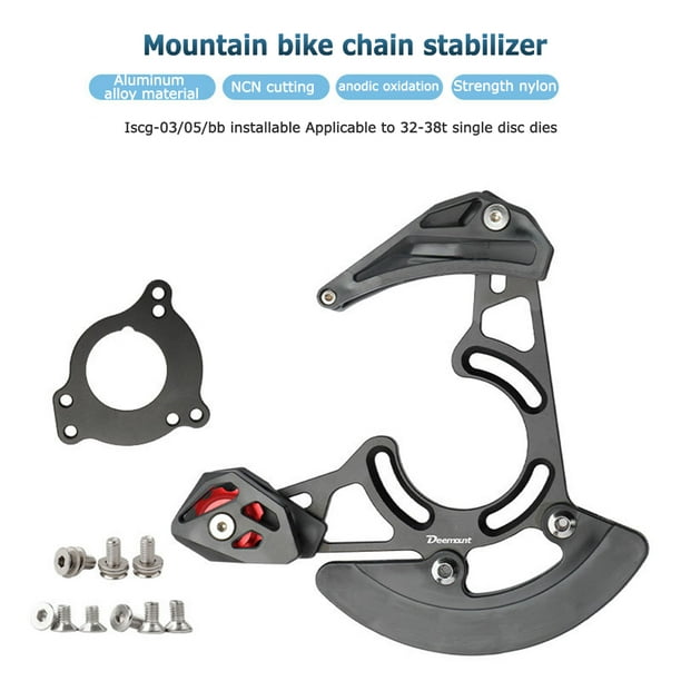 SJHY Accesorios de bicicleta MTB Guía de cadena de montaje polea de  bicicleta de montaña Guía de cadena DH Protector de cadena estabilizador de  cadena