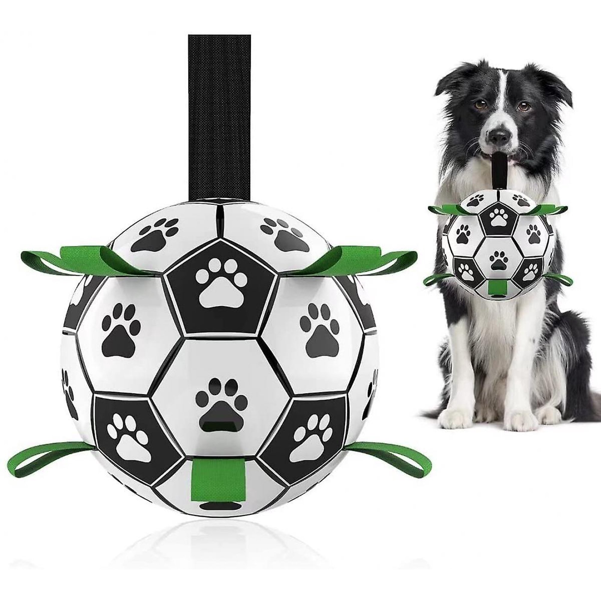 HOMINY Pelota de fútbol para perros, juguetes interactivos para perros para  tira y afloja, regalos de cumpleaños para cachorros, juguete de